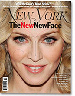 Foto ''Madonna's gezicht is het nieuwe schoonheidsideaal''